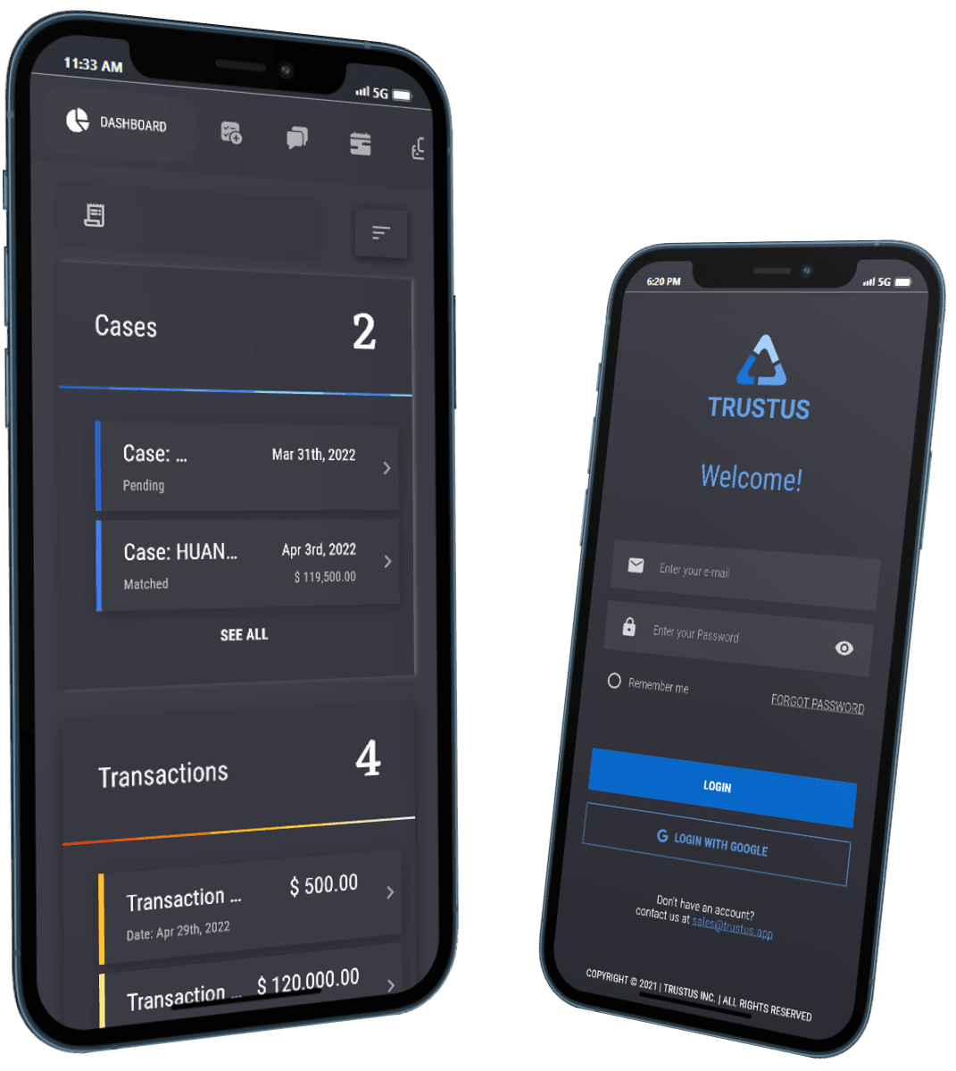 TrustUS Platform Dashboard